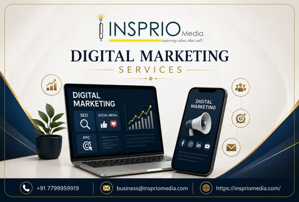 Digital Marketing Services for SEO, Social Media Marketing, Google Ads, Content Marketing, and Business Growth by Insprio Media