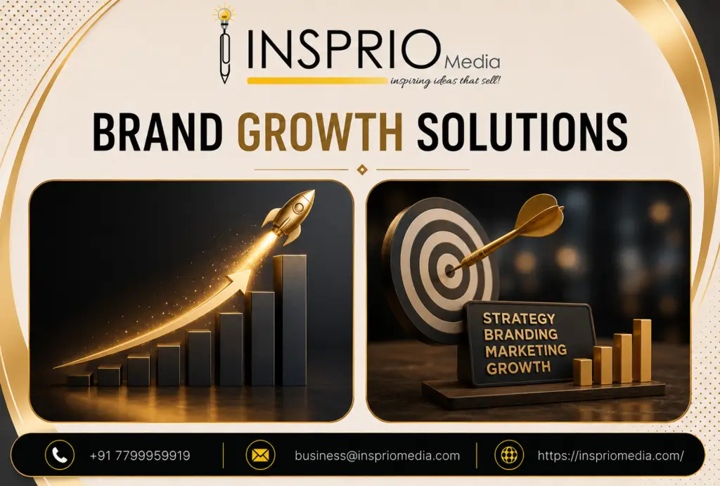 Brand Growth Solutions including branding, SEO, digital marketing, web development and social media services by Insprio Media