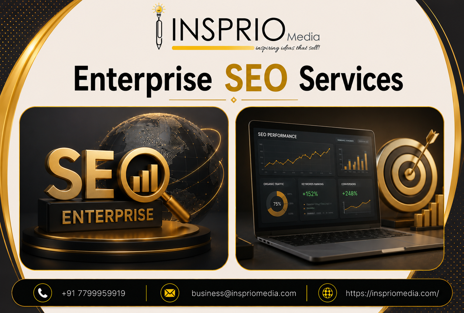 Enterprise SEO strategy, technical optimization and organic growth services by Insprio Media