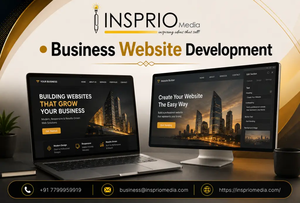 Business Website Development services for fast, secure and SEO-friendly business websites