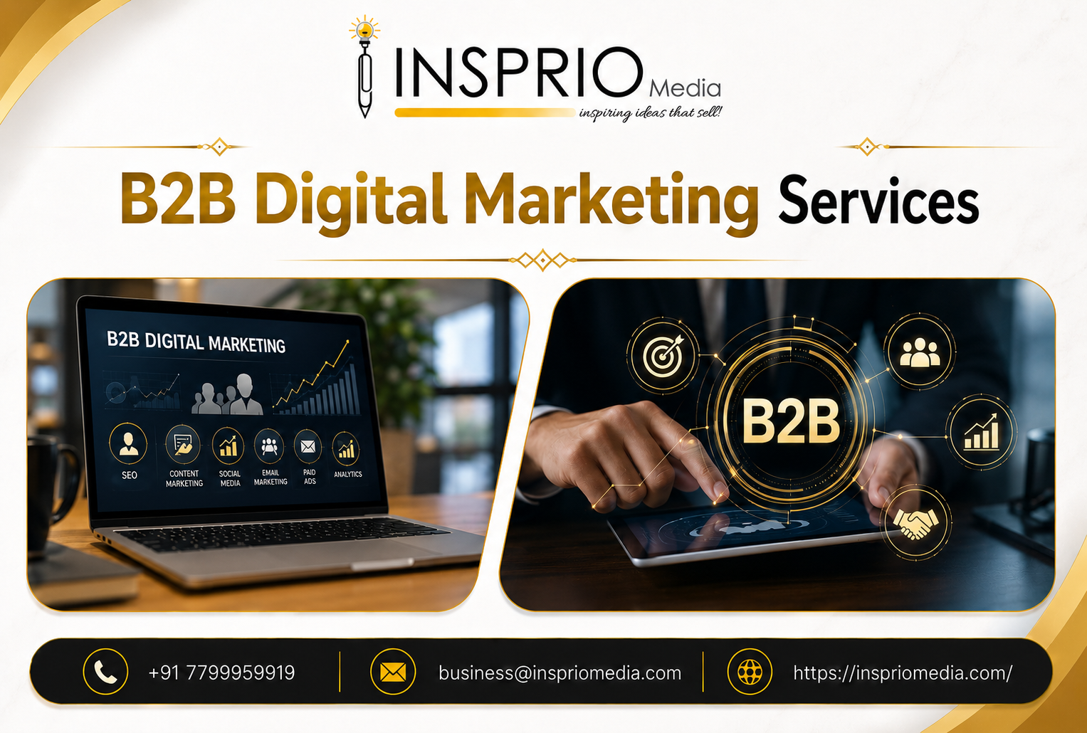 Business-to-business digital marketing strategy for qualified lead generation and growth