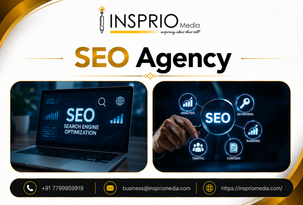 SEO Agency services for higher Google rankings and sustainable business growth by Insprio Media