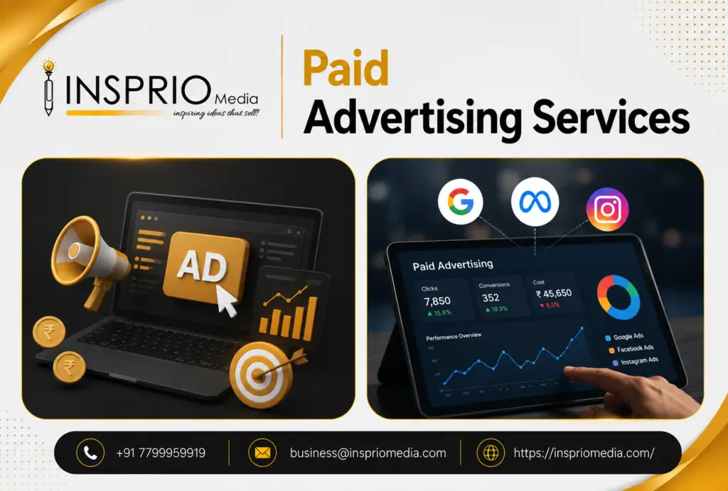 Paid Advertising Services for Google Ads, social media campaigns and business growth by Insprio Media