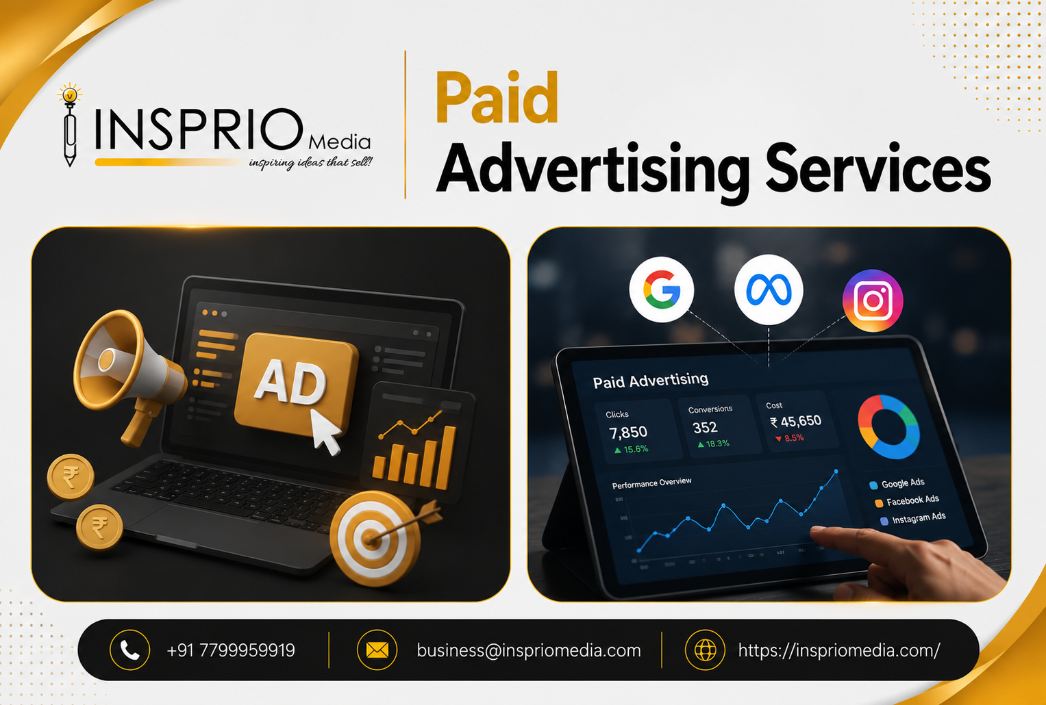 Paid advertising campaign management and digital marketing services by Insprio Media