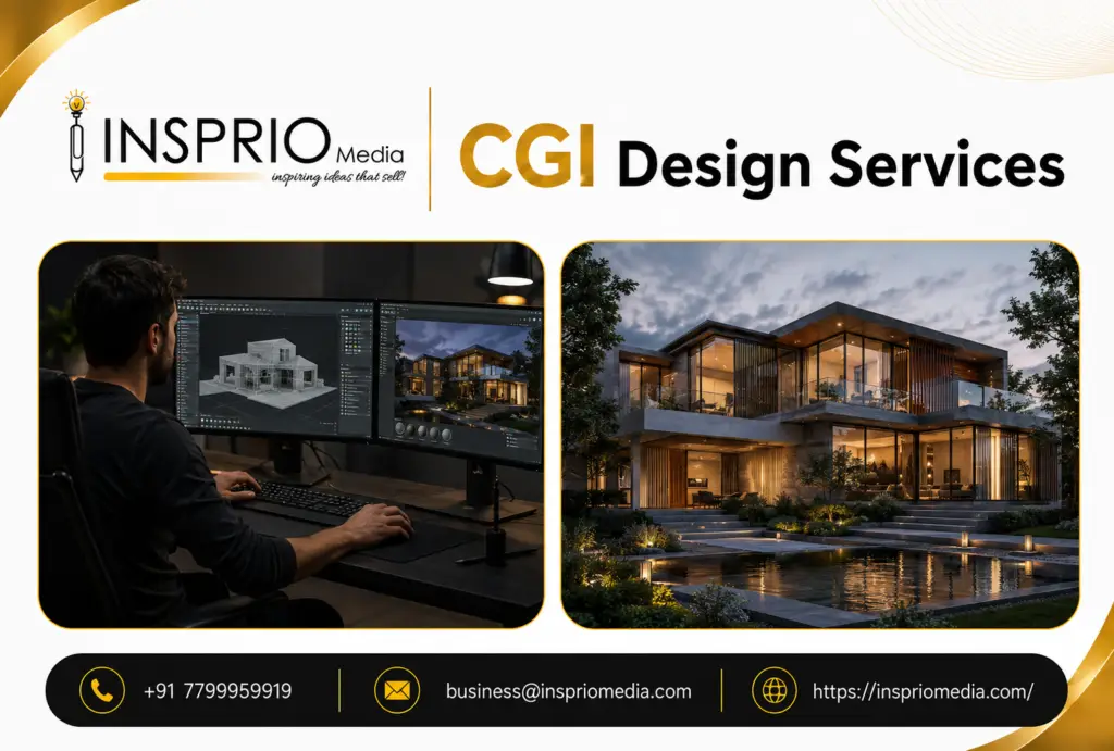 CGI Design Services for realistic 3D product rendering, architectural visualization and animation by Insprio Media