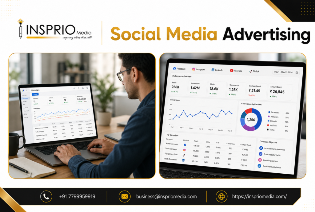 Social Media Advertising services for business growth by Insprio Media