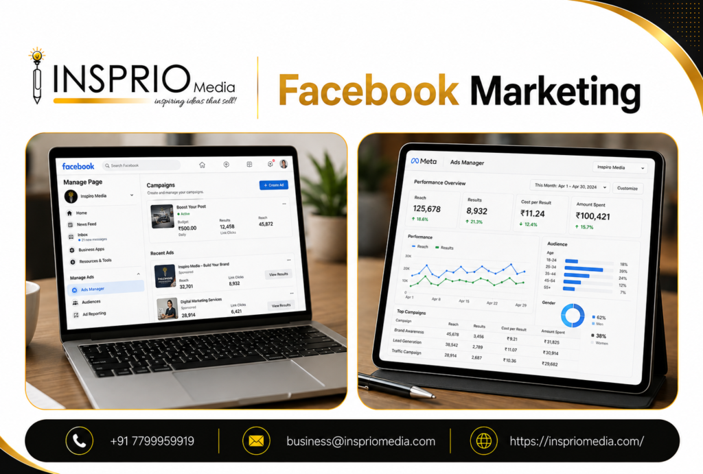 Facebook Marketing services for business growth and lead generation by Insprio Media