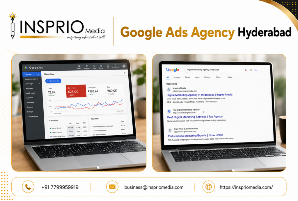 Google Ads Agency Hyderabad for PPC advertising, lead generation and campaign management