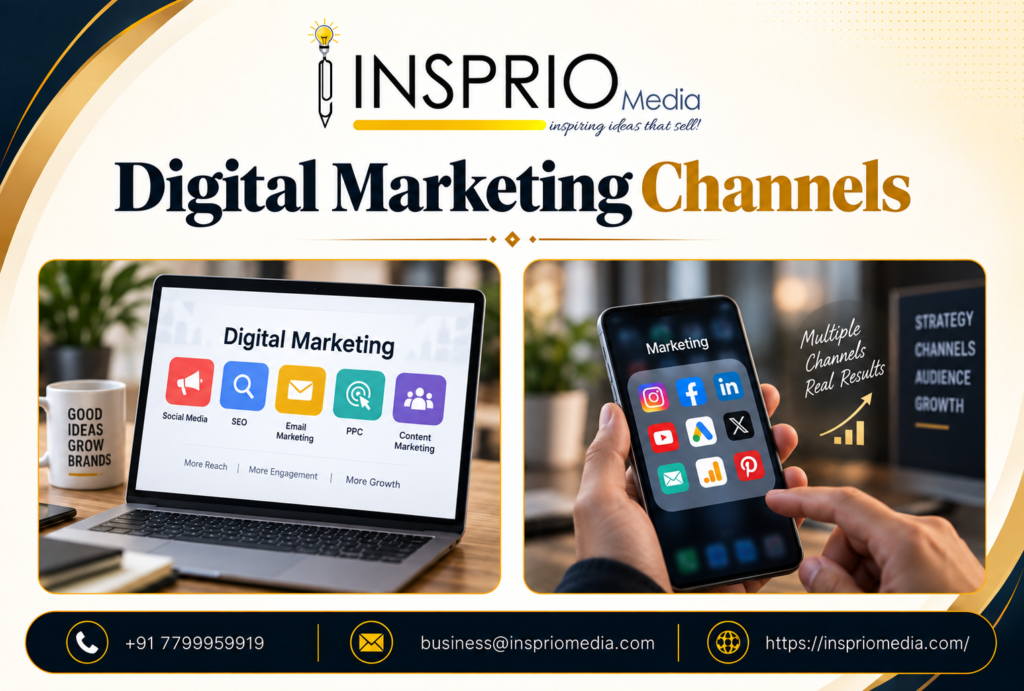 Best Digital Marketing Channels for growing businesses including SEO, social media, paid ads, email marketing and content marketing