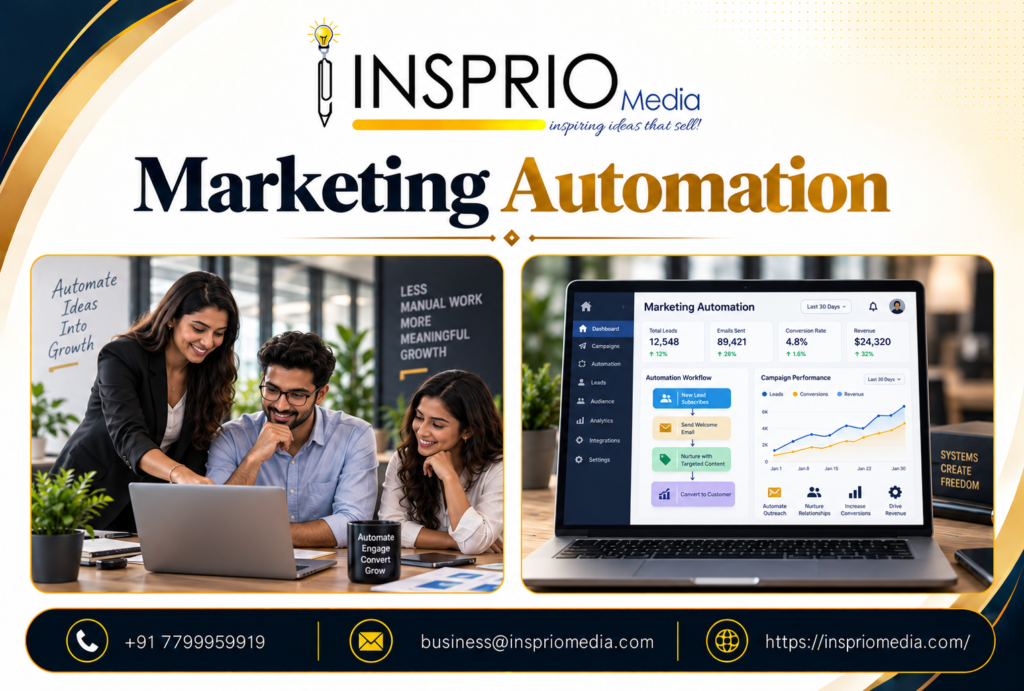 Marketing Automation improving lead generation through automated workflows, lead nurturing and CRM integration