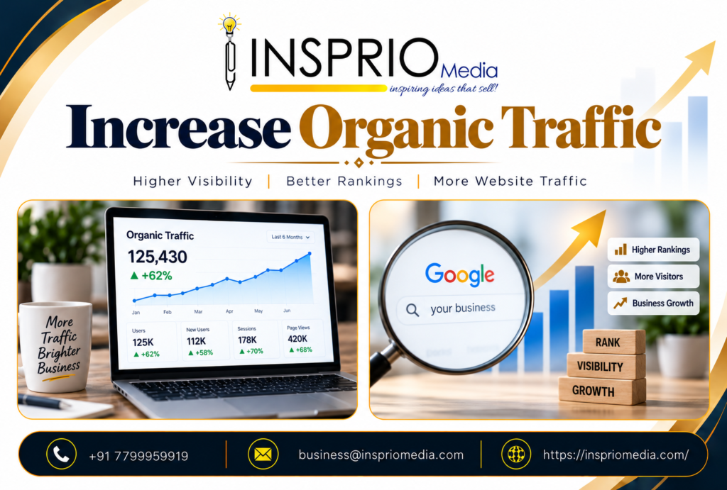 Increase Organic Traffic without paid ads using SEO and content marketing strategies