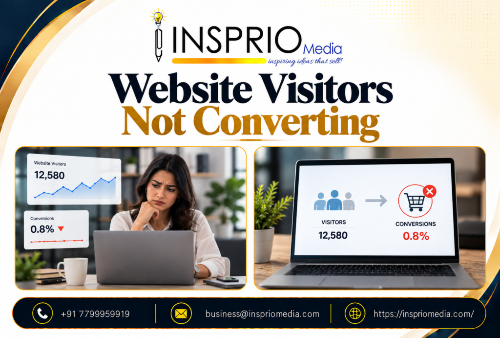 Website visitors not converting into leads and ways to improve website conversion rates
