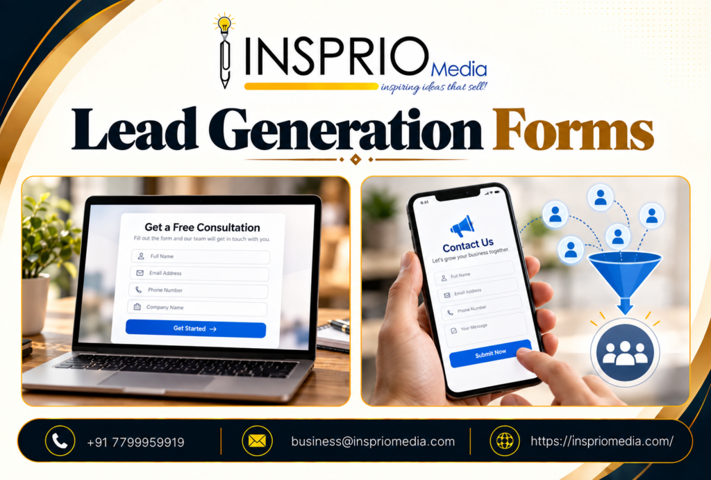 Lead Generation Forms helping businesses improve website enquiries and conversions
