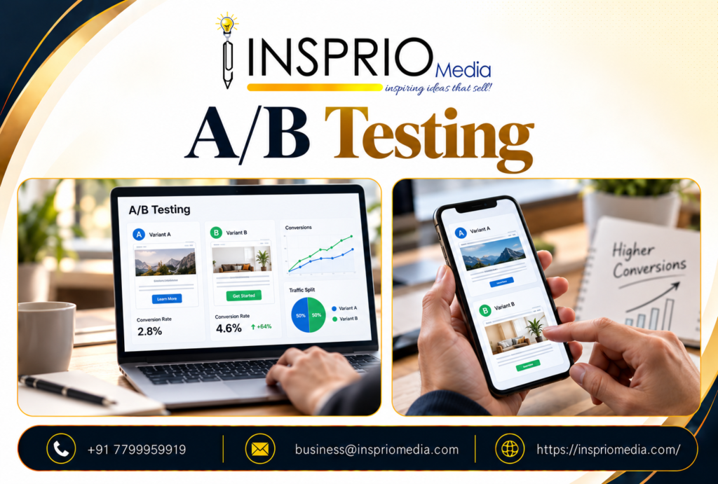 A/B Testing strategy to improve website conversions and lead generation