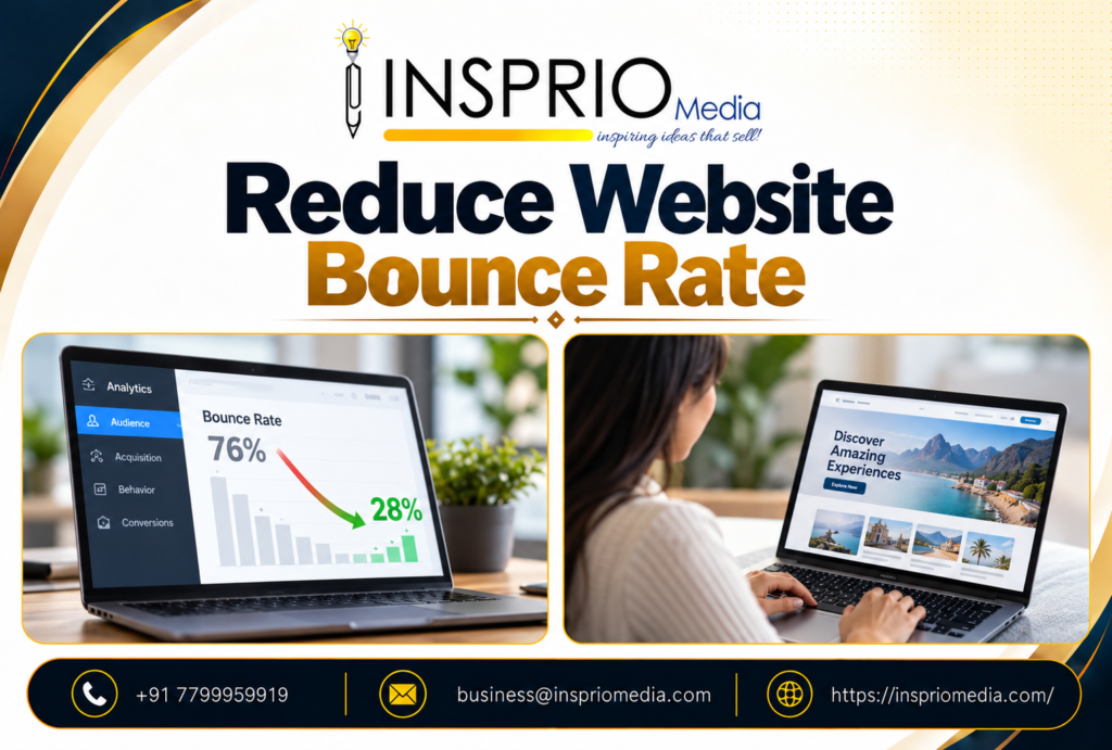 Reduce Website Bounce Rate with better website design, speed and user experience