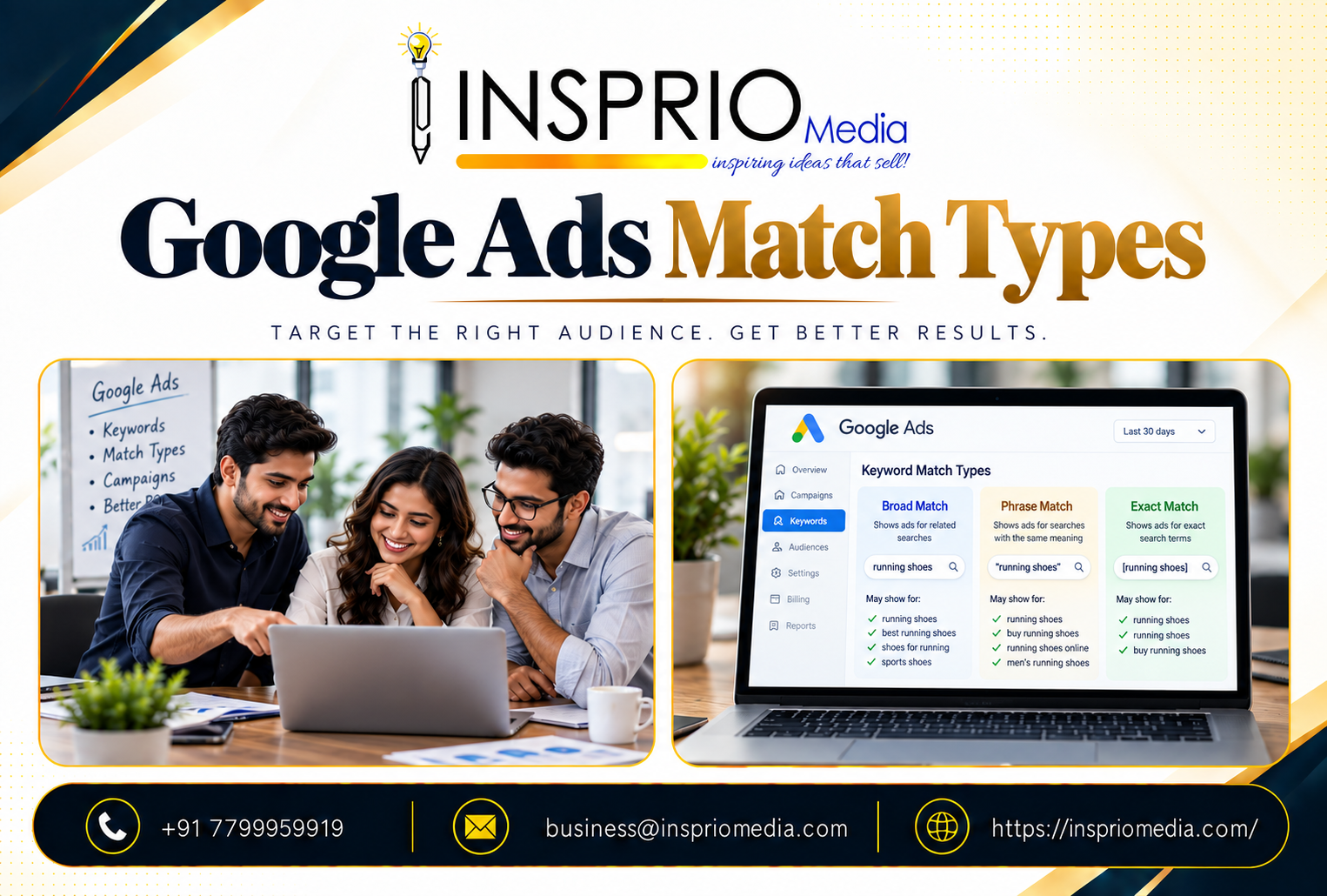 Google Ads Match Types: Broad, Phrase and Exact Explained